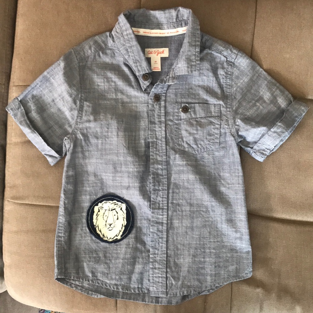 Boys shirt sleeve button down